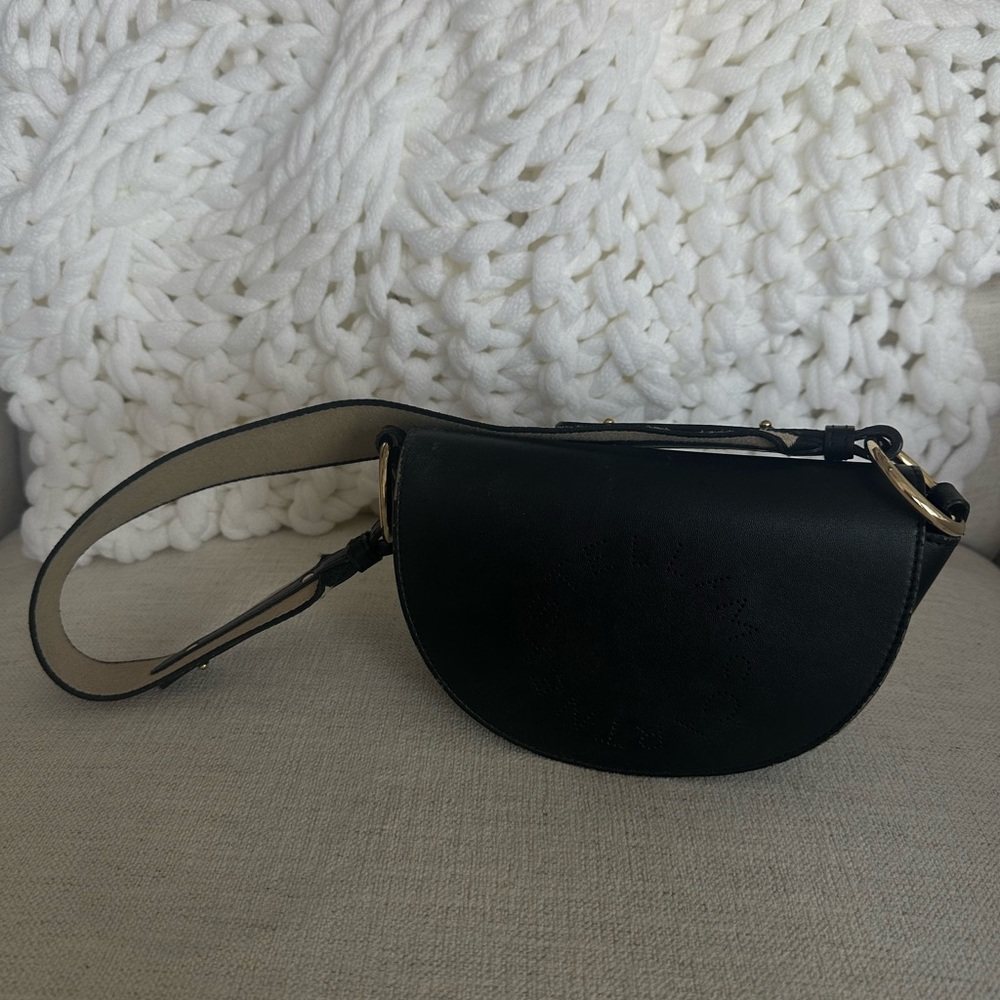 Stella McCartney Black Half-Moon Shoulder Bag - Picture 9 of 16